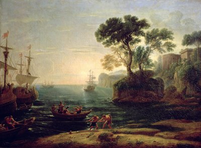 Arrival of Aeneas in Italy, the Dawn of the Roman Empire by Claude Lorrain